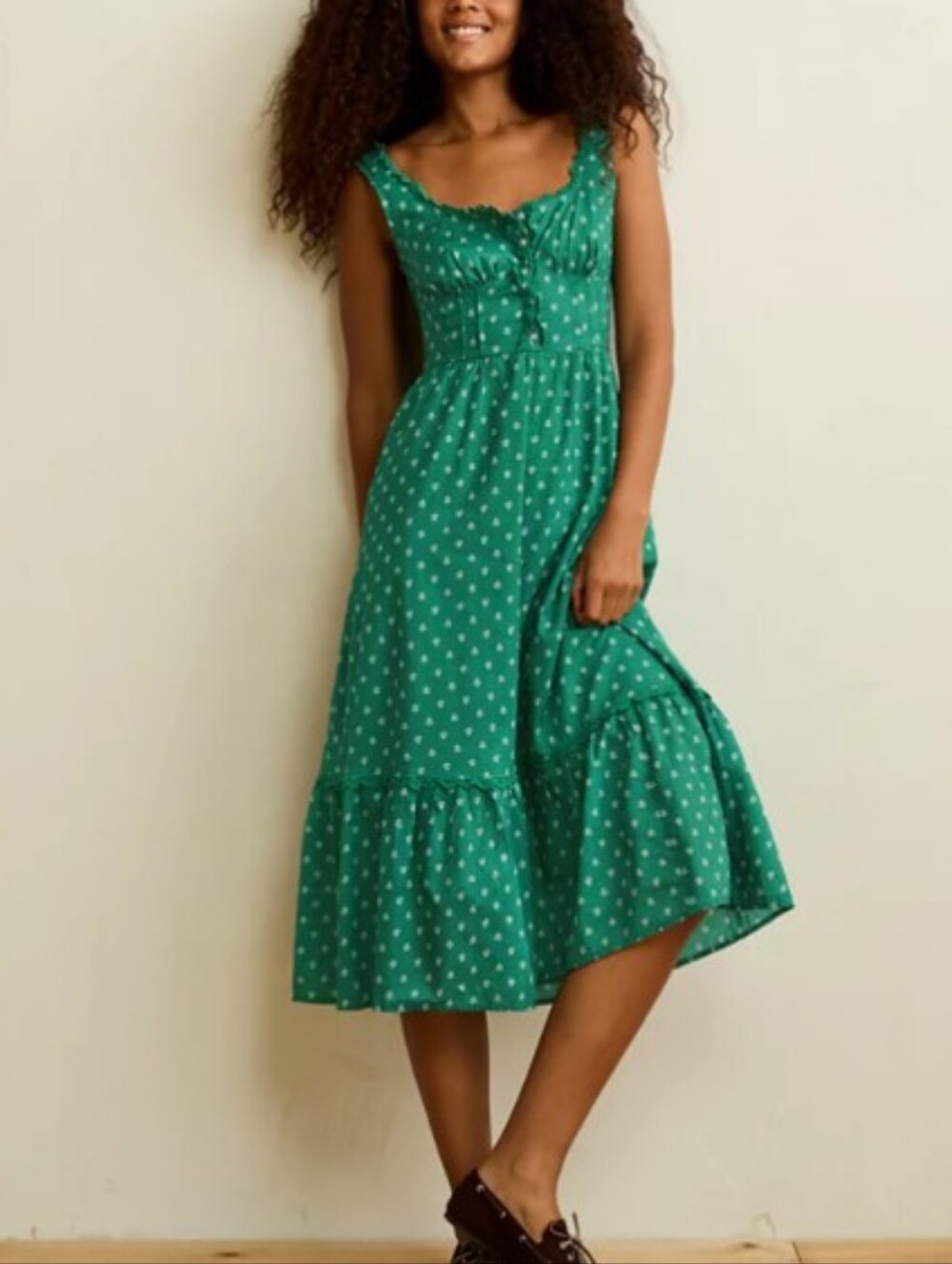 American Eagle Catie Corset Midi Dress